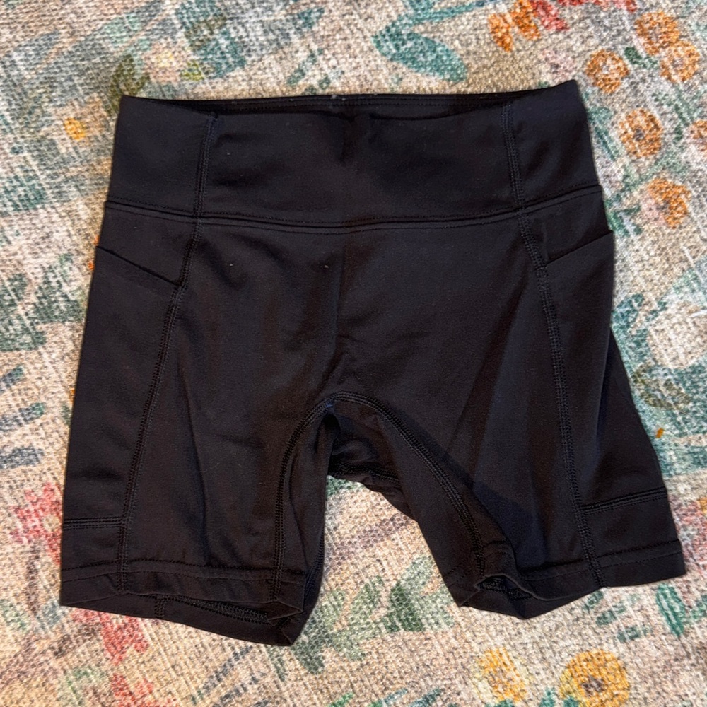 Patagonia Black Bike Shorts and Athleta Girl Tie-Dye Athletic Shorts - Picture 6 of 8